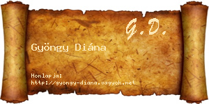 Gyöngy Diána névjegykártya